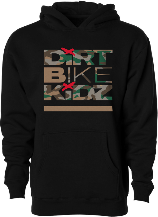 Dbk 325-00018YX YH-CLASSICCAM-XL CLASSIC CAMO YOUTH HOODIE BLACK YX