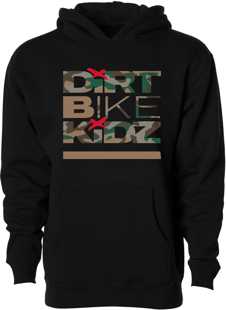 Dbk 325-00018YM YH-CLASSICCAM-M CLASSIC CAMO YOUTH HOODIE BLACK YM