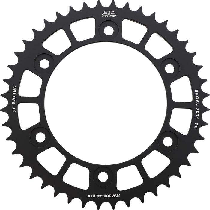 JT SPROCKETS 1211-2558 JTA1308.44BLK RaceLite Aluminum Rear Sprocket Rear Sprocket - Honda - Black - 44 Tooth