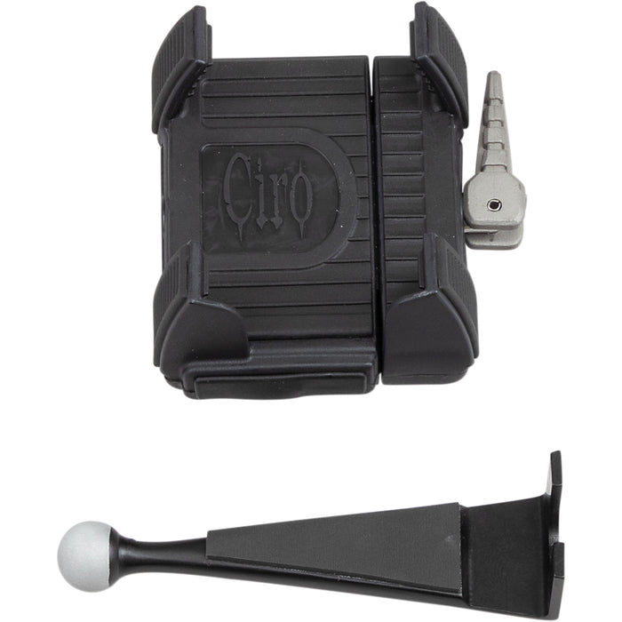 CIRO 4402-0604 50316 Smartphone/GPS Holder with Mount - w/o Charger - Black