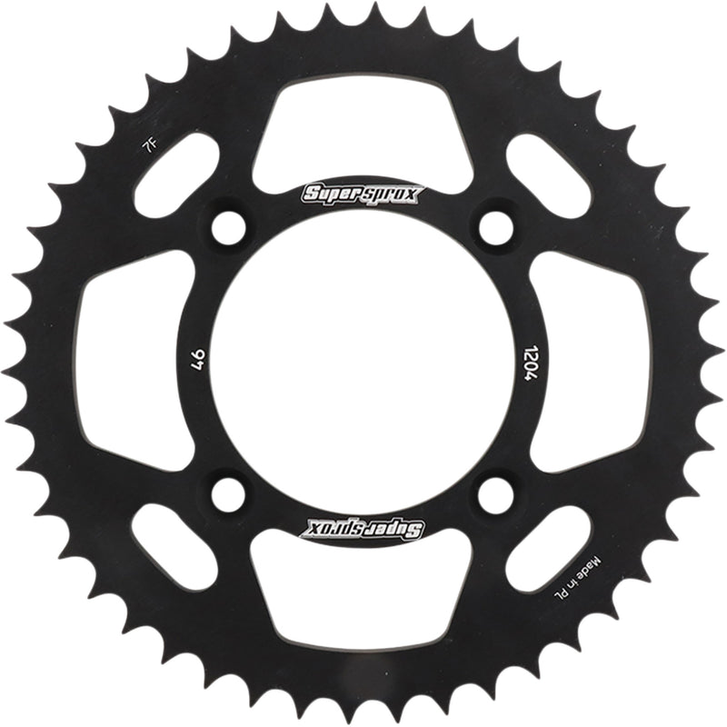 Supersprox Aluminum Sprocket - RAL-1204-46-BLK Honda CRF100F / CRF125F 2004-2020