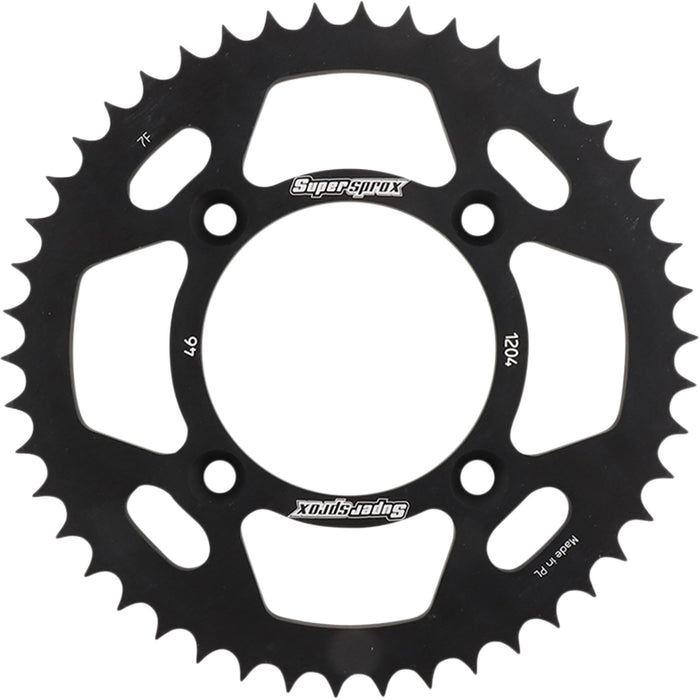 SUPERSPROX 1211-1919 RAL-1204-46-BLK Aluminum Rear Sprocket Rear Sprocket - Black - Honda - 46 Tooth