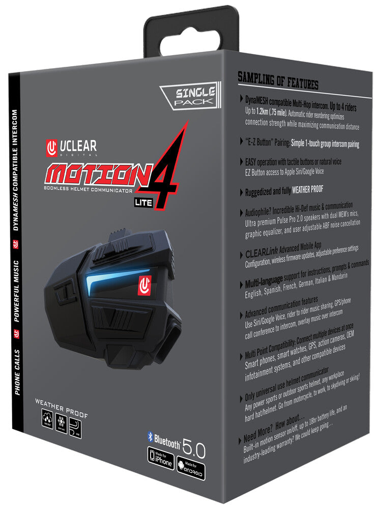 Uclear Motion 4 Lite Bluetooth Communicator