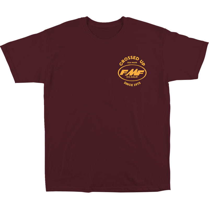 FMF 3030-23854 SP24118901MRNLG Crossed Up T-Shirt maroon - large