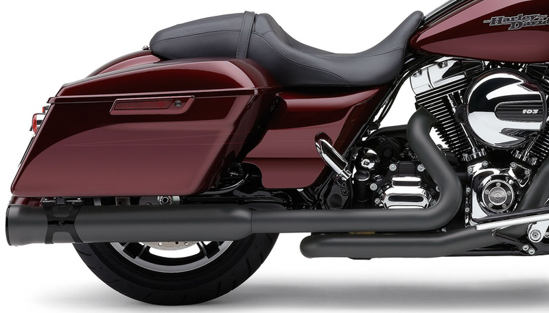 Cobra Powerport Dual Headpipes Black FLH FLT - 6253DBRB1 For Harley Touring 2009-2016