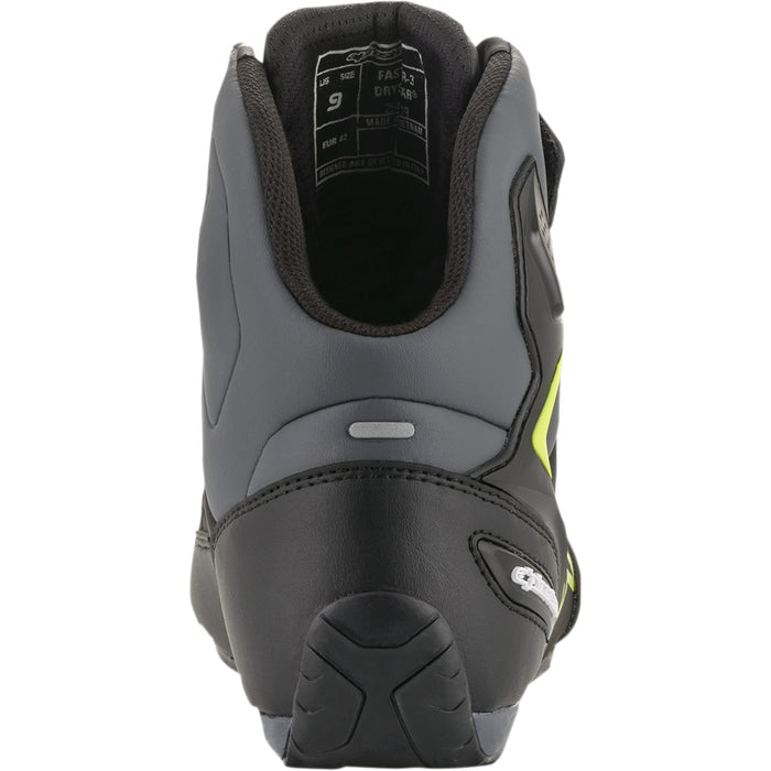 ALPINESTARS Faster-3 Drystar® Riding Shoes Black/Gray/Yellow - US