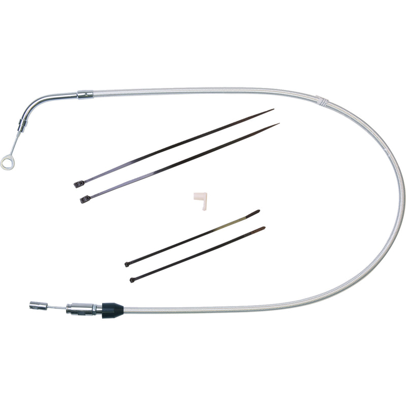 Magnum Shielding Sterling Chromite II® Quick Connect Upper Clutch Cable 49" - 323510HE For Harley Touring 2021-2024