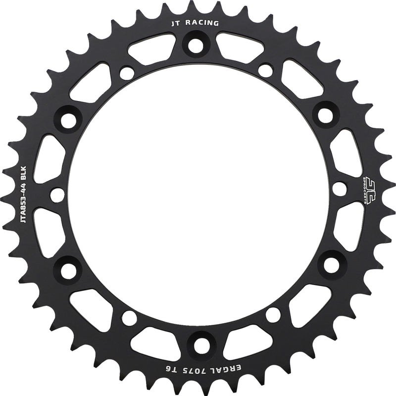 JT SPROCKETS 1211-2603 JTA853.44BLK RaceLite Aluminum Rear Sprocket Rear Sprocket - Black - 44 Tooth - Yamaha