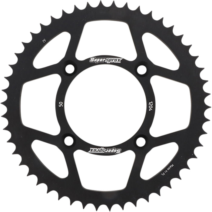 SUPERSPROX 1211-1920 RAL-1204-50-BLK Aluminum Rear Sprocket Rear Sprocket - Black - Honda - 50 Tooth