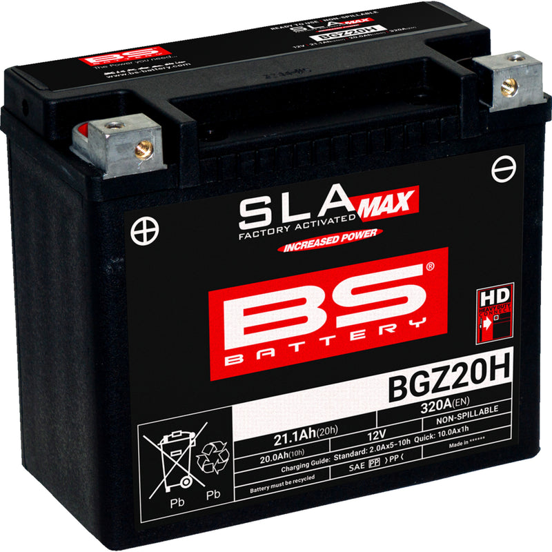 Bs Battery BGZ Battery - 300938 For Harley 1984-1996 | Moto Guzzi Norge 1200 8V / Norge GT8V / California 1400 Custom 2010-2015