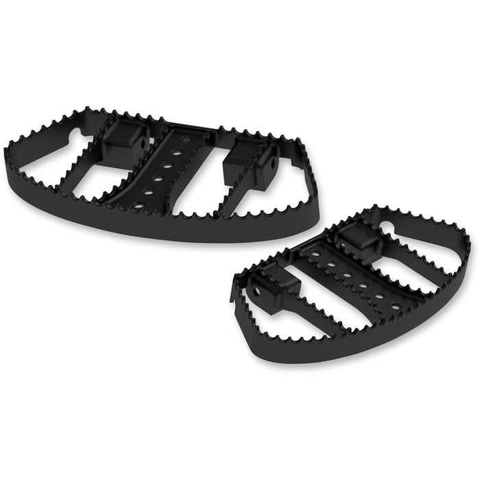 BURLY BRAND 1621-0800 B13-1051B MX Style Driver and Passenger Floorboards - Black - FL