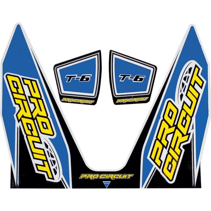 PRO CIRCUIT 1860-2270 DC22T6-LB T-6 Exhaust Decals T-6 Decal - Light Blue
