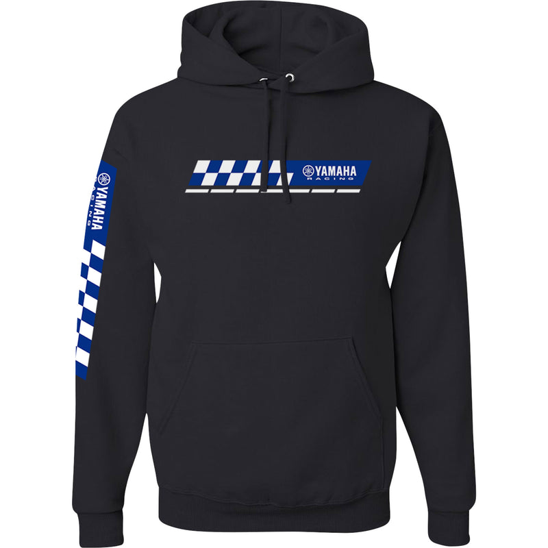 YAMAHA APPAREL Racing Check Hoodie Black