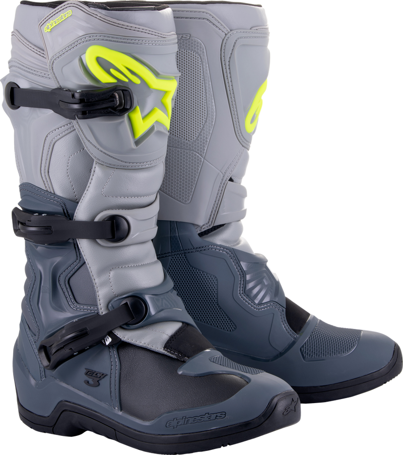 Alpinestars 482-47409 2013018-9069-9 TECH 3 BOOTS DK GREY/LT GREY/BLK SZ 9