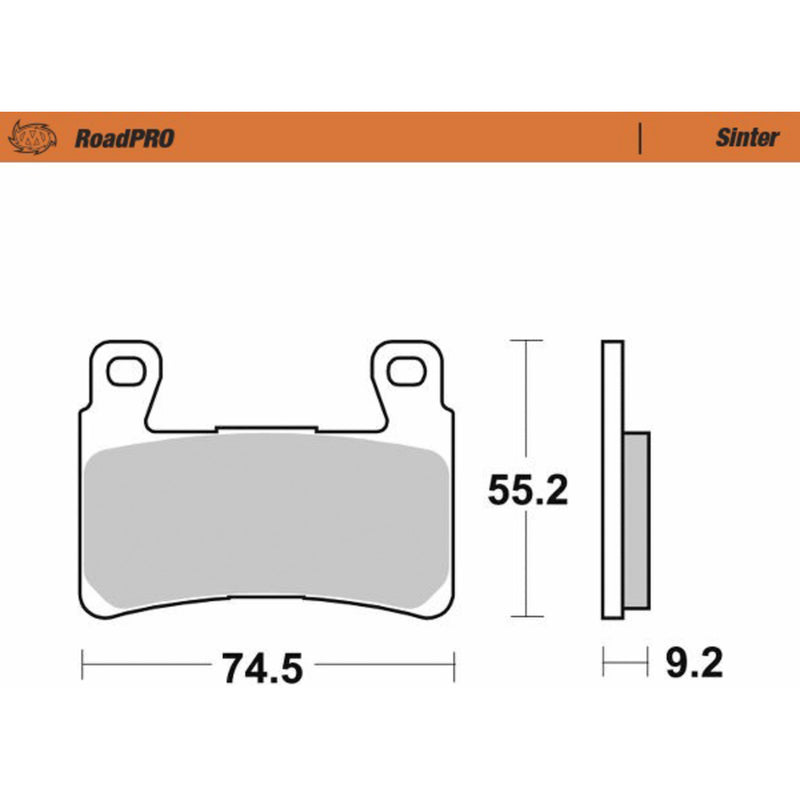 Moto-Master Brake Pad - 414901-PU For Harley Softail 2014-2023