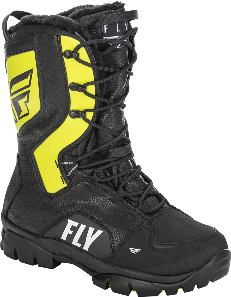 Fly Racing 361-97309 361-97309 MARKER BOOT BLACK/GREY/HI-VIS SZ 09