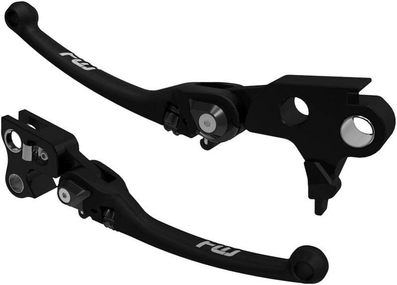 Flo Motorsports HD-807BLK MX Style Lever SET Black ` For Harley Motorcycles 1996-2017