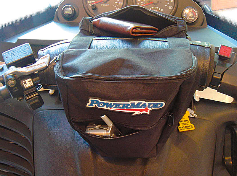 Powermadd 45-2511 73602 HANDLEBAR POUCH HATSACK DELUXE BLACK