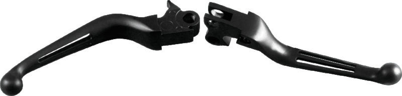 Bikers Choice 482861 96-16 Big Twin W/ Cable Clutch 96-03 XL Black Slotted Lever Set - Photo - Primary