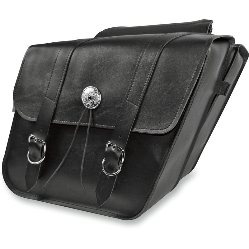 WILLIE & MAX LUGGAGE 3501-0140 58700-00 Slant Saddlebags Slant Saddlebag - Black