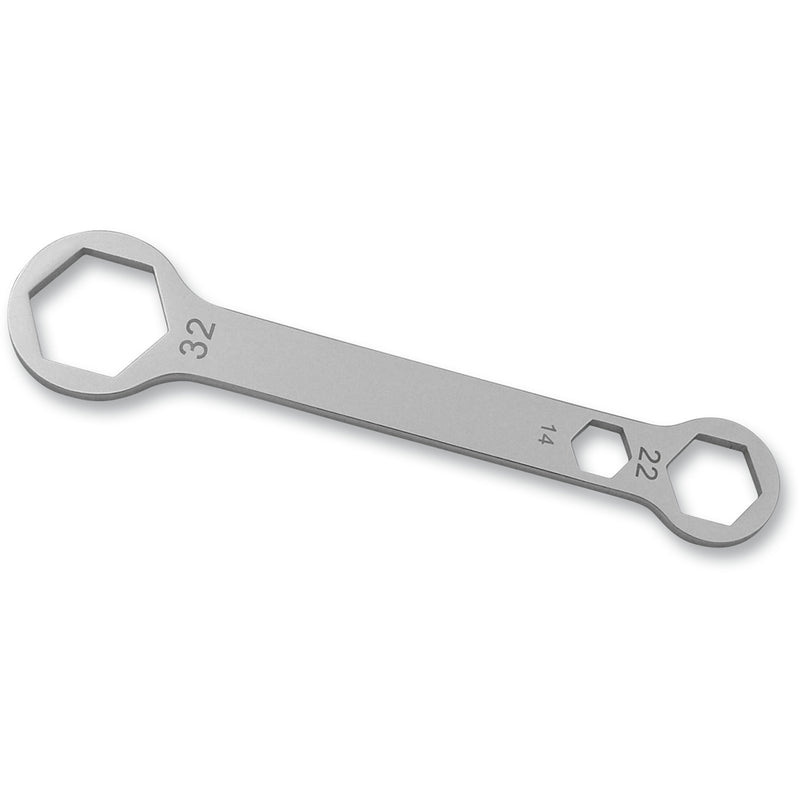 CRUZTOOLS 3811-0043 AW142232 Combo Axle Wrench Wrench - Front/Rear Axle - Closed End - 14 mm x 22 mm x 32 mm