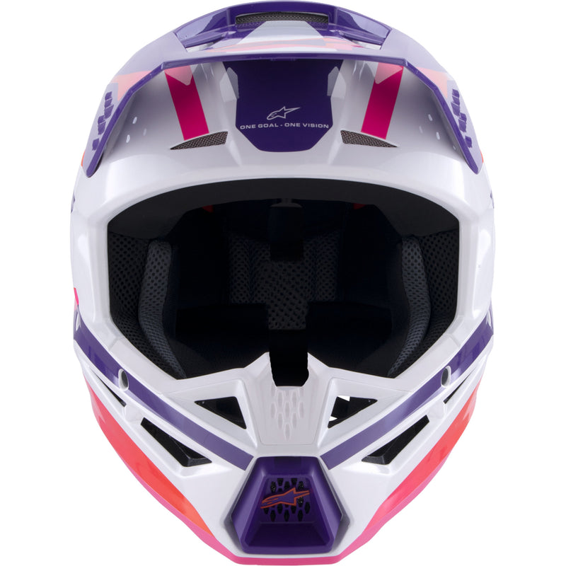 ALPINESTARS SM3 Heat Helmet - Gloss White/Purple/Pink