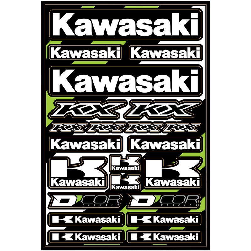 D'COR VISUALS 4320-2241 40-20-101 Decal Sheet kawasaki cor2