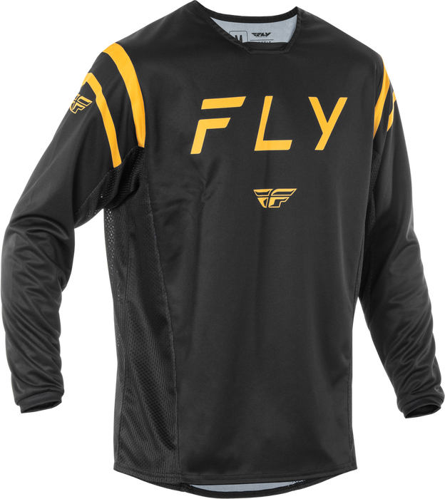 Fly Racing 378-520L 378-520L KINETIC CENTER JERSEY BLACK/GOLD LG