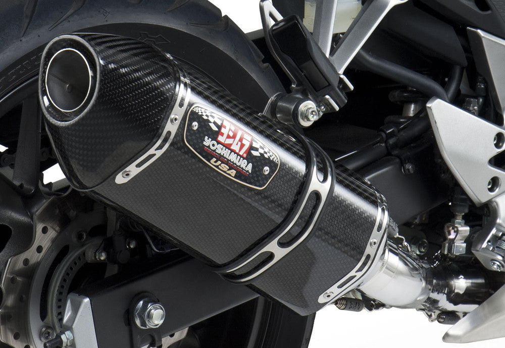 Yoshimura 960-1211 1250020220 EXHAUST STREET R-77 SLIP-ON SS-CF-CF