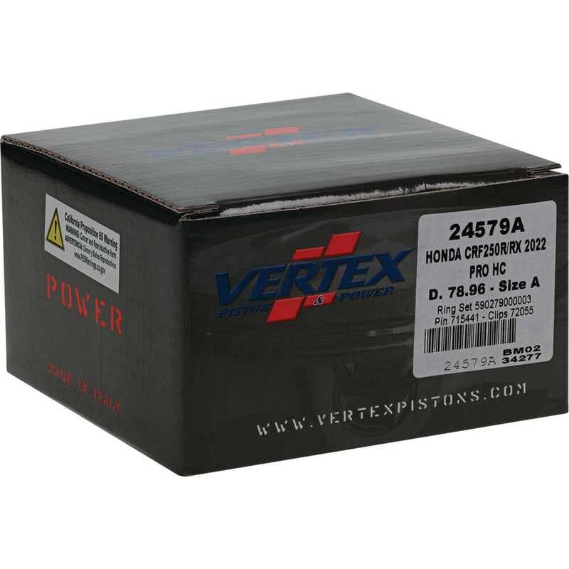 Vertex Piston Kit HC Forged 78.96/Standard 14.4:1 - 24579A Honda CRF250R / CRF250RX 2022-2024