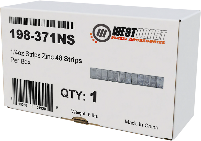 Fire Power 85-3493 198-371NS 1/4OZ STRIPS ZINC 48 STRIPS/BOX
