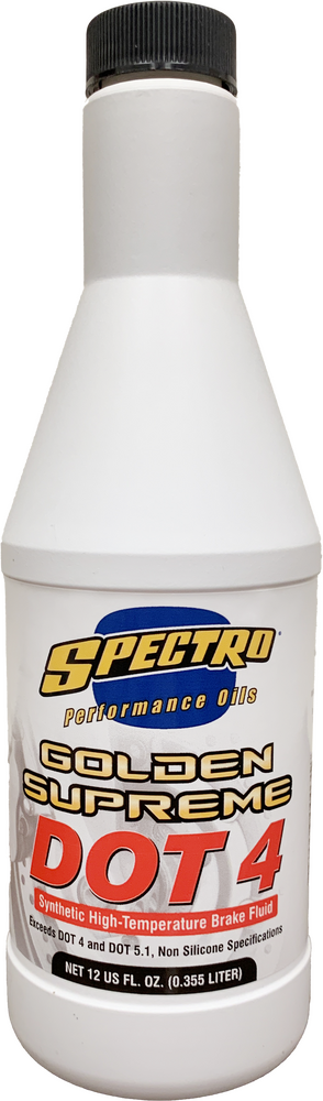 Spectro 582-00007 310232 DOT 4 GOLDEN BRAKE FLUID 12 OZ