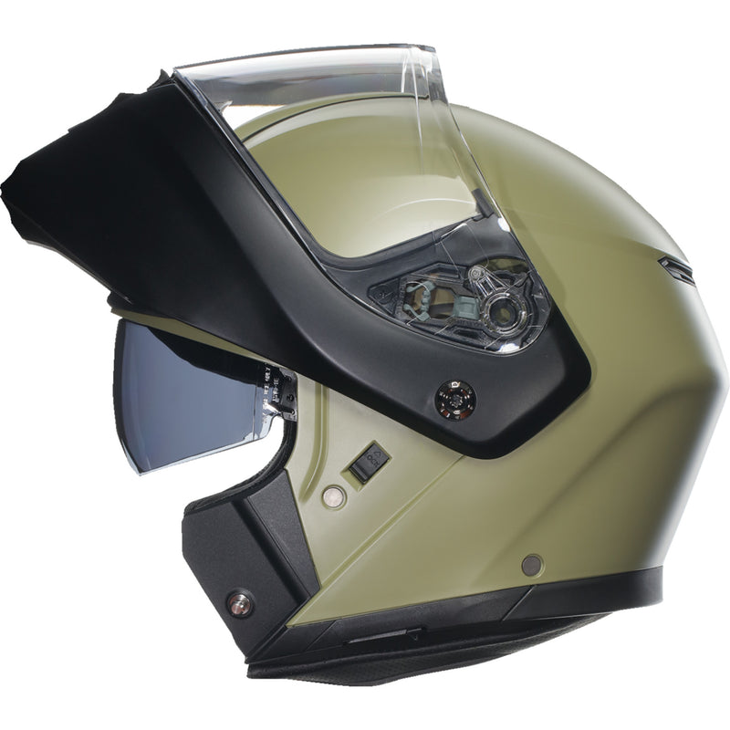 AGV 0100-2386 2118296002010M Streetmodular Mono Helmet Streetmodular Helmet - Mono - Matte Pastello Green/Black - Medium