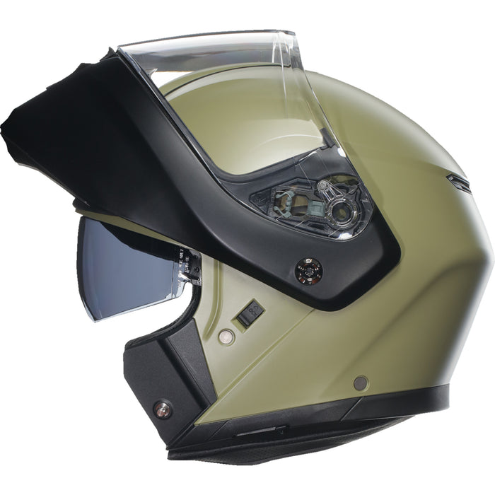 AGV 0100-2386 2118296002010M Streetmodular Mono Helmet Streetmodular Helmet - Mono - Matte Pastello Green/Black - Medium