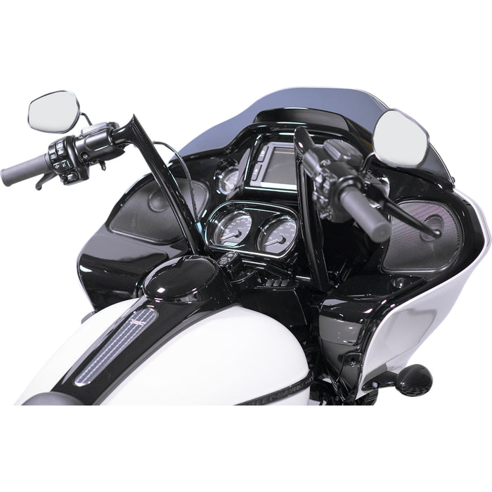 FAT BAGGERS INC. 0601-4765 906012-B 1-1/4" EZ Install Pointed Top Handlebar - 12" - Black