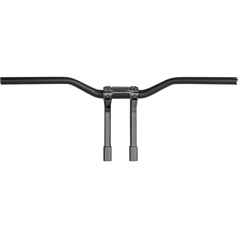 PERFORMANCE MACHINE (PM) 0602-1237 0208-2186M-SMB Phatbar & Riser Kit - Handlebar Assembly - External Wiring - Black Ops