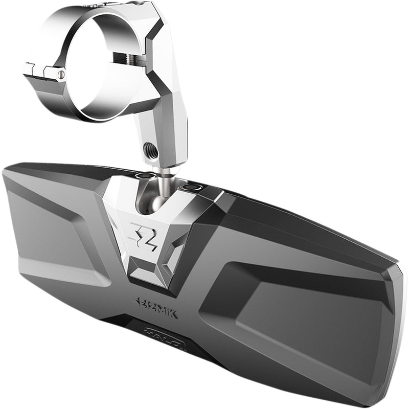 SEIZMIK 0640-1402 56-18024 Halo R Rear View Mirror with Cast Aluminum Bezel Mirror - Halo R - Rear View - Rectangle - Silver - 1.75" ROPS