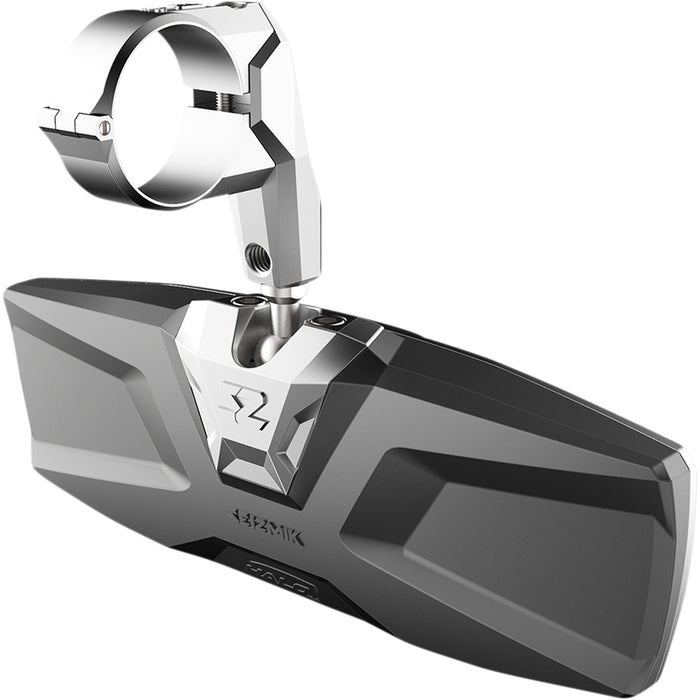 SEIZMIK 0640-1402 56-18024 Halo R Rear View Mirror with Cast Aluminum Bezel Mirror - Halo R - Rear View - Rectangle - Silver - 1.75" ROPS