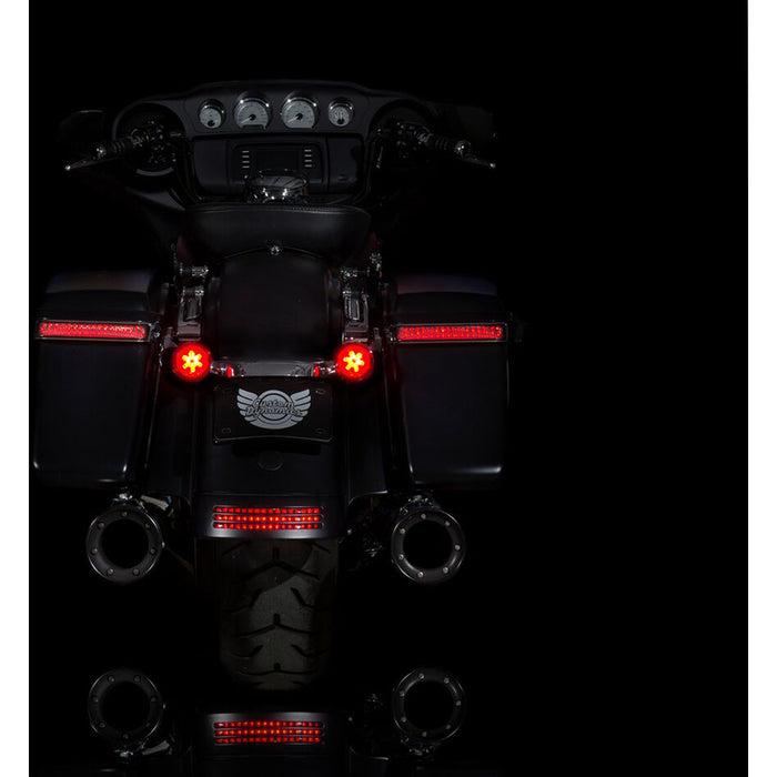 CUSTOM DYNAMICS 2020-1603 PB-RR-JAE ProBEAM® Red LED Turn Signals with Red Lenses - Rear Turn Signal Insert - JAE Bases - Red