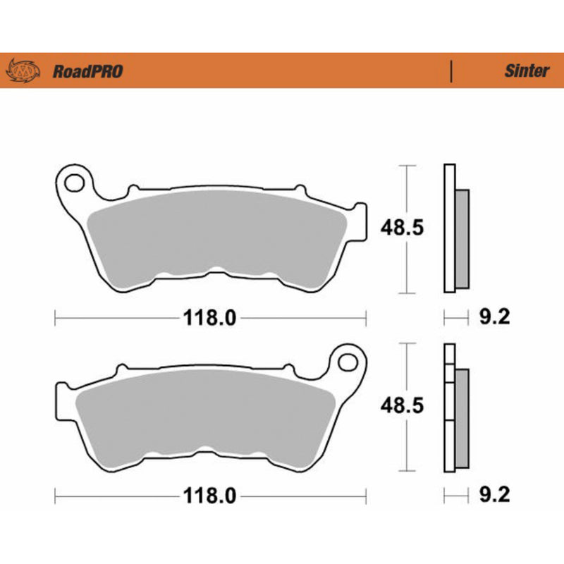 Moto-Master Brake Pad - 414801-PU For Harley Sportster 2013-2021