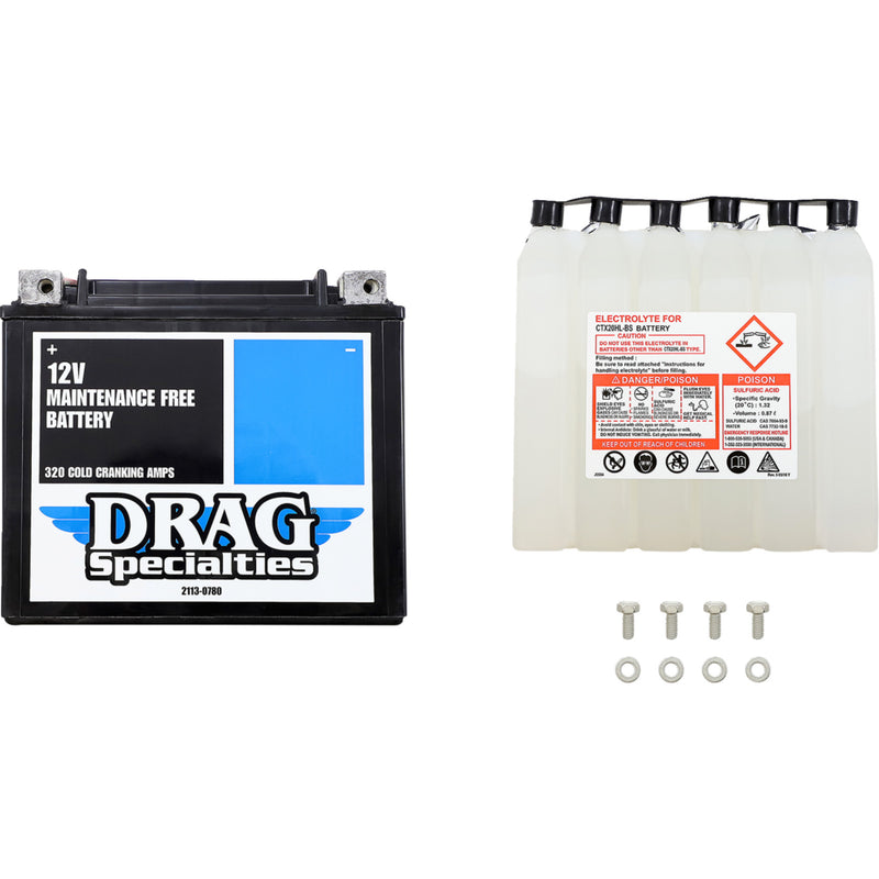 Drag Specialties YTX Battery For Harley Sportster 1986-1996