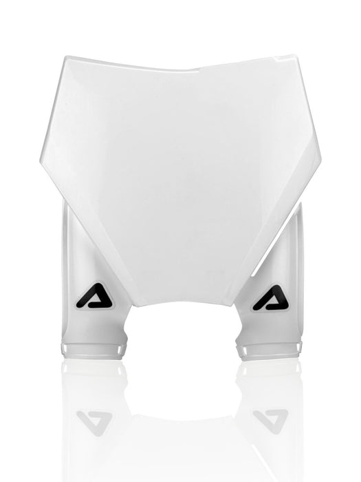 Acerbis 2983160002 23+ KTM SX125-300/SX-F250-450/XC125-300/XC-F250-450 Front Number Plate-raptor 2 - White - Photo - Primary
