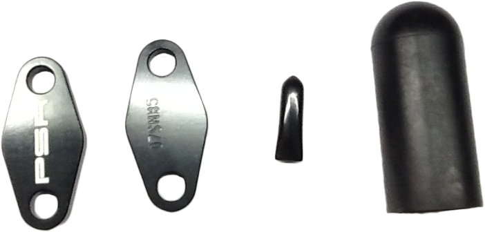 Psr Smog Block OFF Plates - 07-01354-22 Yamaha 1700 Road Star Warrior / 1700 Road Star 2002-2010