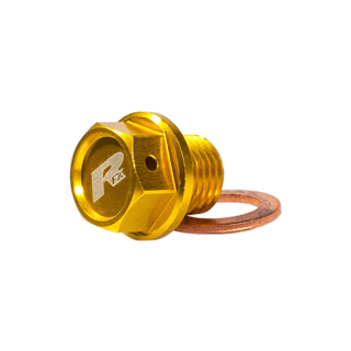 RFX Magnetic Drain Bolt Yellow - FXDB 30100 99YL Suzuki RM 125 / RM 250 2001-2008