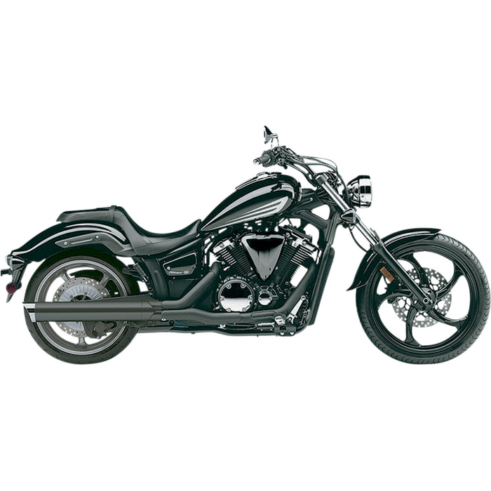 COBRA 1811-2420 2270B 4" Slip-On Muffler Scalloped Muffler - Black - '11-'17 Stryker