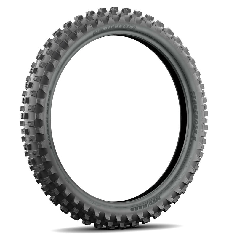 Michelin 87-94613 61893 TIRE STARCROSS 6 MED HARD FR 90/100-21 57M BIAS TT