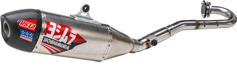Yoshimura RS12 Signature Series Exhaust System SS-AL-CF - 218320S320 Suzuki RMZ 250 2019-2024