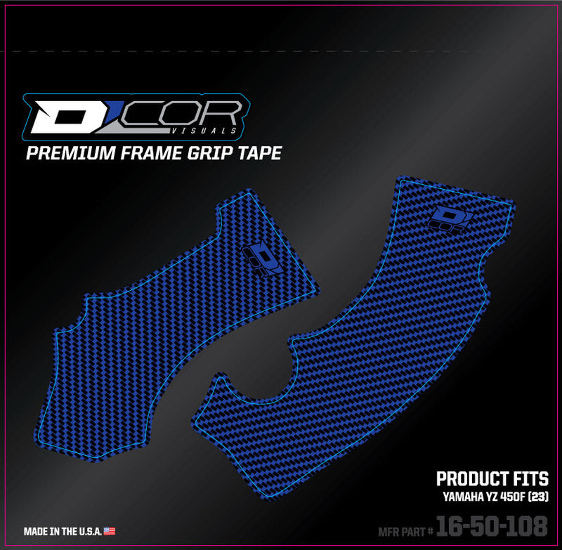 D-Cor Frame Grip Tape Blue YZ 450F - 16-50-108 Yamaha YZ 450 / YZ 250 2023-2024