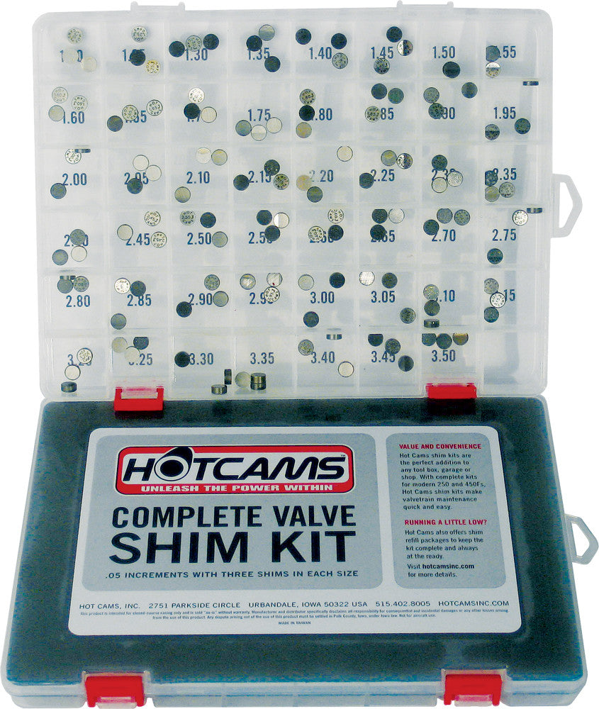 Hot Cams 68-2072 HCSHIM02 Valve Shim Kit - SpazCycle