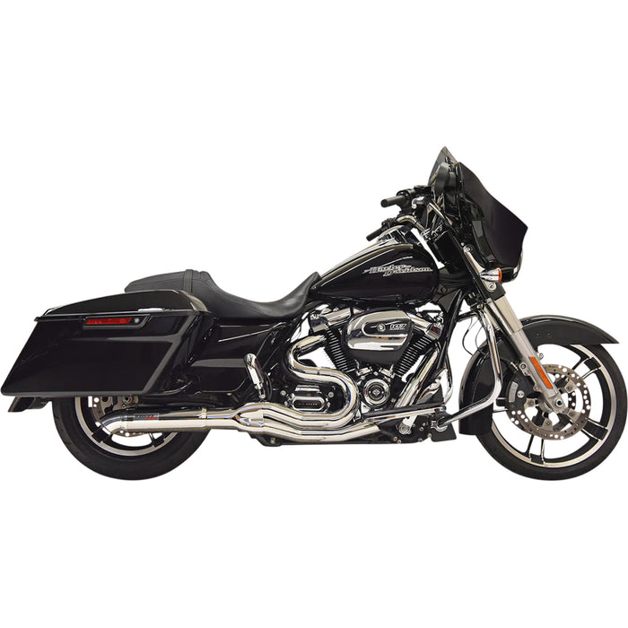 BASSANI XHAUST 1800-2510 1F88C Road Rage II 2-Into-1 with Hot Rod Turnout Muffler System - 2:1 Exhaust - Chrome